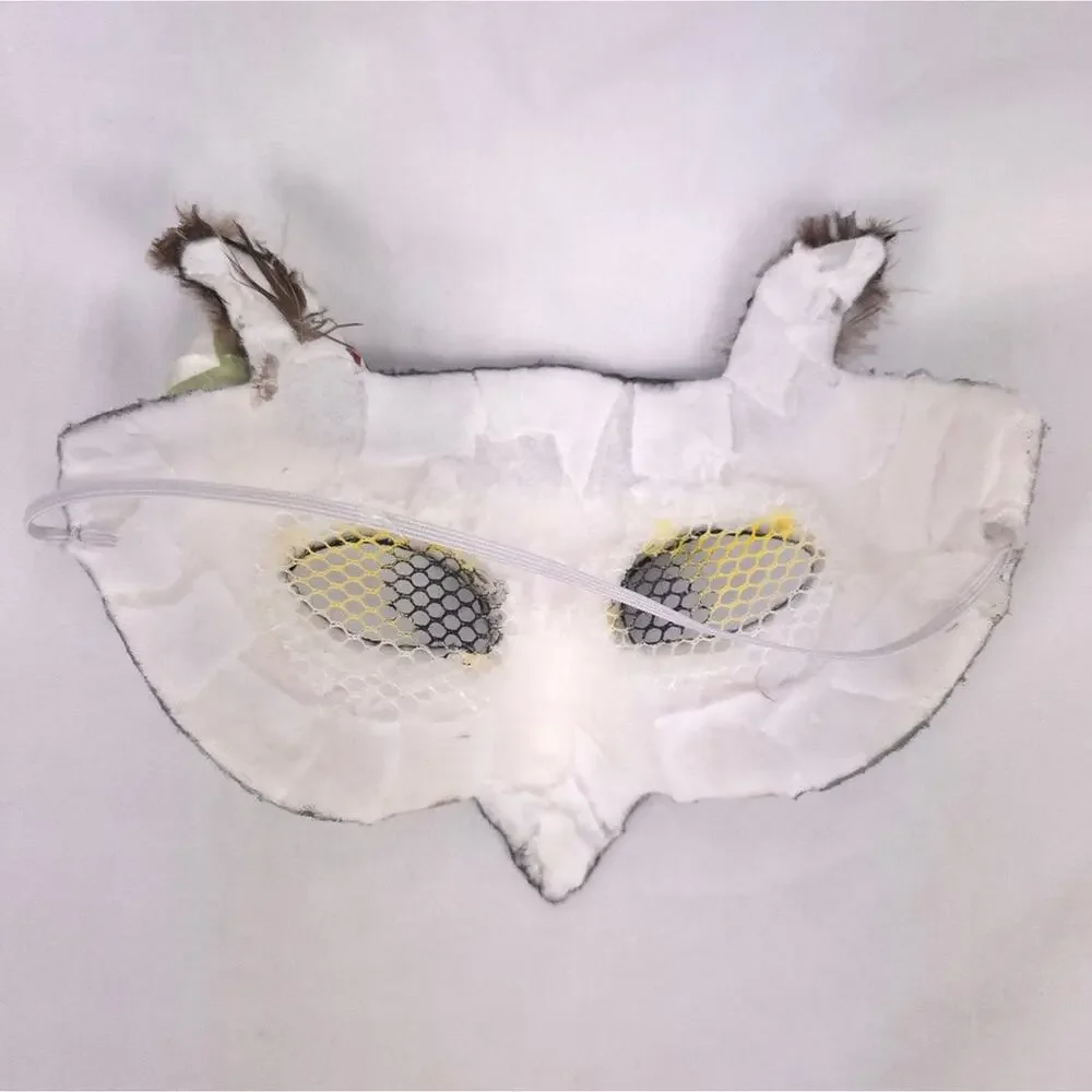 Therian Owl Face Mask Quadrobics Alterhuman Quad Gear Bird Costume Mask